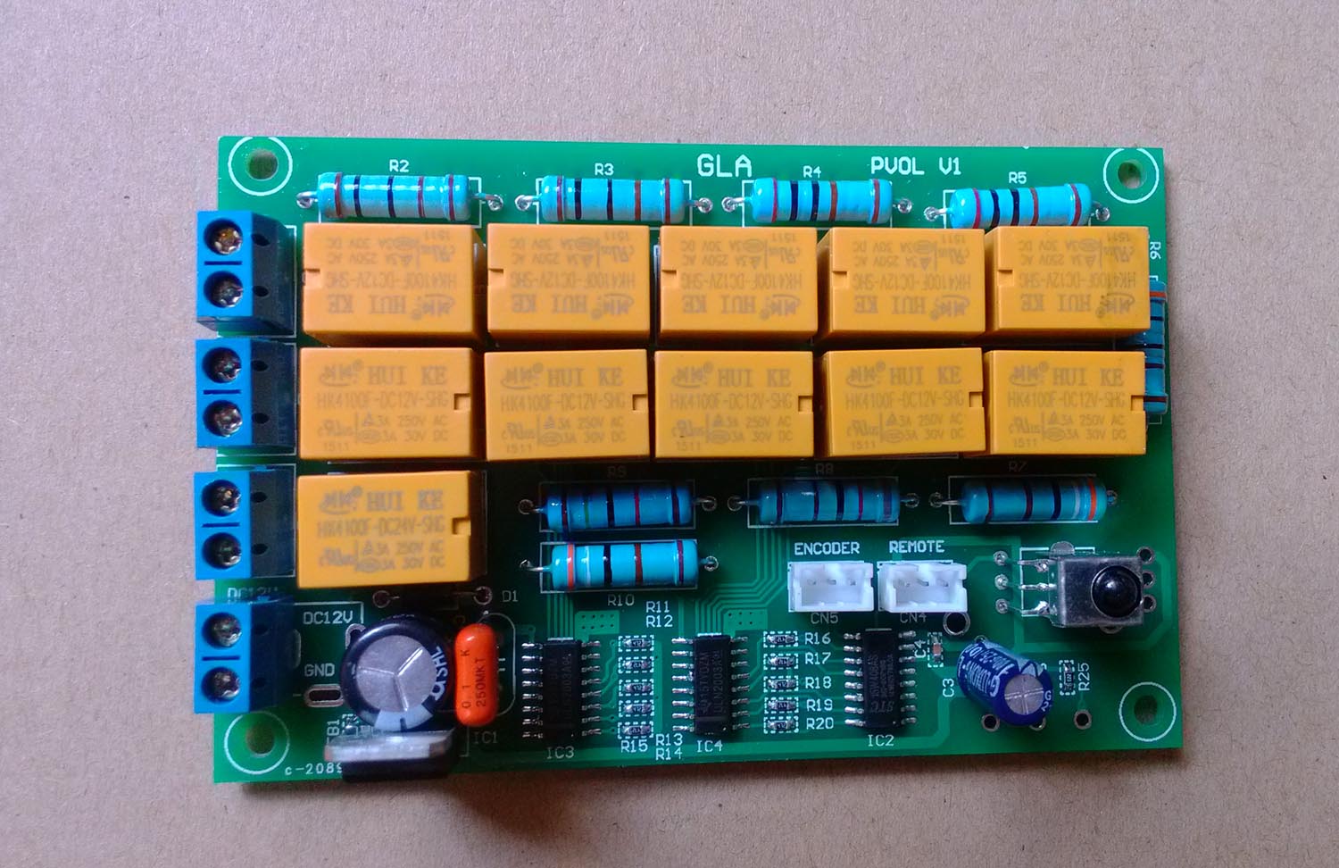 Set pressure power amplifier remote control tuning switch remote control tuning potentiometers