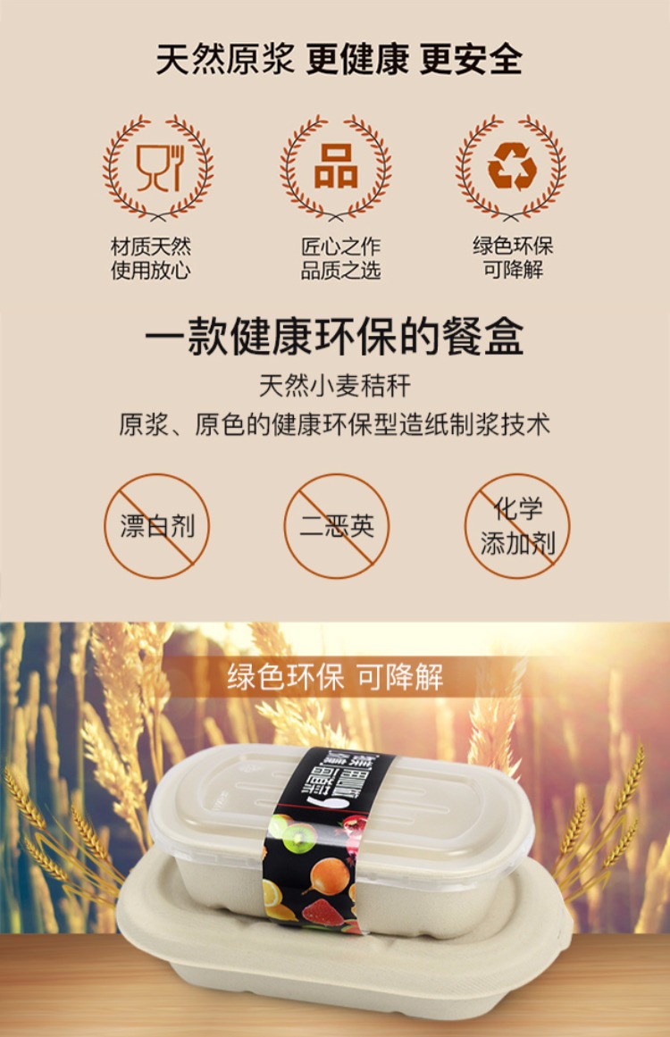 Hộp ăn trưa dùng một lần gói thể dục hộp ăn trưa hộp thân thiện với môi trường phân hủy hộp bột thực phẩm nhẹ mang hộp ăn trưa có nắp - Hộp cơm điện sưởi ấm hộp cơm cắm điện hẹn giờ