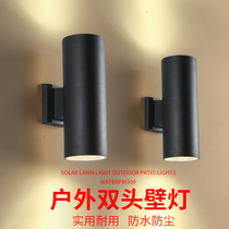LED outdoor wall lamp Waterproof double head downlight wall lamp Outdoor balcony wall lamp Courtyard lamp Exterior wall corridor hotel