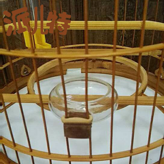 1 2 card transparent glass sandcup with ear embroidered golden bird cup feed cup sand cup fruit cup