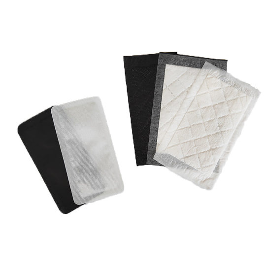 Fresh absorbent pad fish meat blood-sucking paper food oil absorbent paper disposable rectangular black and white fruit pad