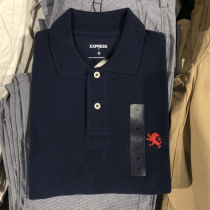 American Chinese shopping cart EXPRESS men summer casual polo shirt lapel collar short sleeve cotton solid color T-shirt simple fashion