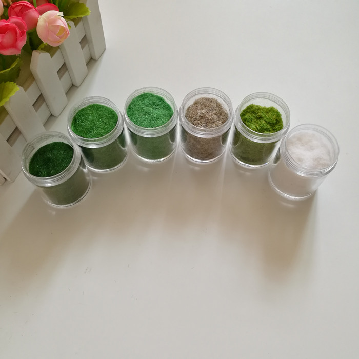 Soft clay, ultra-light soil, DIY surface decoration, green space, grass, base model, grass powder, a box of 30ML