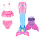 New Mermaid Tail Girls Baby Shell Bikini Ariel Beach Spa Vacation Photo Photography Swimsuit