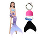 ເດັກຍິງ mermaid swimsuit ຫາງຂອງເດັກນ້ອຍ bikini Princess dress ຫາດຊາຍພັກຜ່ອນພາກຮຽນ spring ຮ້ອນຮູບພາບແບ່ງປັນ swimsuit