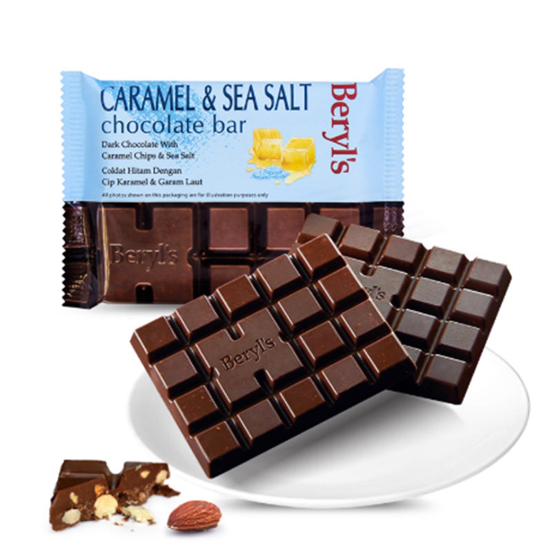 Beryls倍乐思扁桃果仁黄油焦糖海盐黑巧克力牛奶榛子夹心蔓越莓干