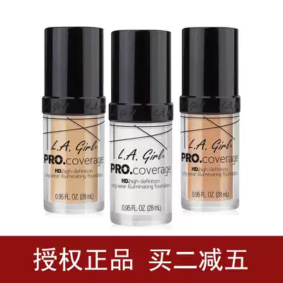 L A LA girl lagirl concealer toning liquid foundation 641 pure white matte