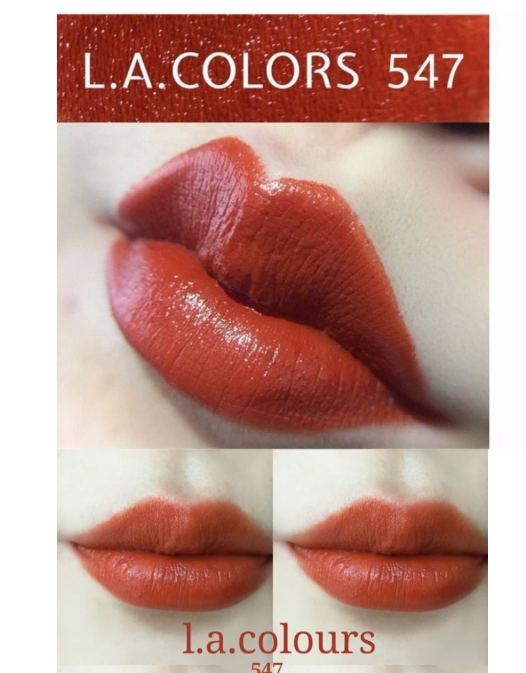 Hoa Kỳ laLA COLORS LIPSTICK mờ son môi son môi 547 Maple Leaf Red 535 530 merzy m3
