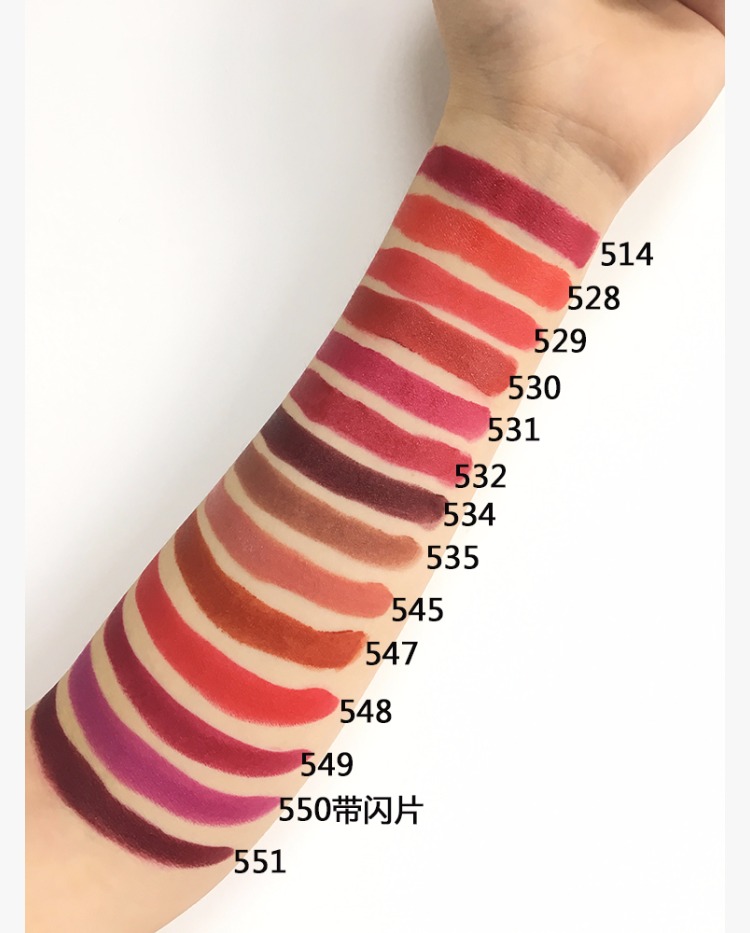 Hoa Kỳ laLA COLORS LIPSTICK mờ son môi son môi 547 Maple Leaf Red 535 530 merzy m3