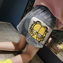 Girl Shorts 2021 Summer Dress New Korean Version Childrens Net Red Ocean Outside Wearing Thin jeans Summer CUHK Scout