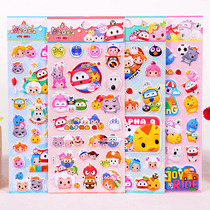 O Fly Cartoon Q Darling Cute Super Fly-Man Goat Cute Goat Cute Chicken Squad Solid Sticker Cartoon Child Decorative Sticker