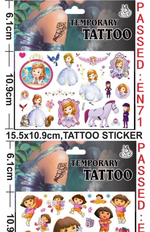 Cartoon anime nhân vật đồ chơi hình xăm sticker em bé hình xăm sticker cơ thể trẻ em vẽ hình xăm đồ chơi - Đồ chơi giáo dục sớm / robot đồ chơi công nghệ thông minh