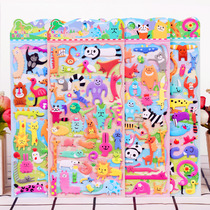 Chic Small Animals Solid 3d Sponge Stickers Children Cartoon Stickup Small Stickup Students Decorative Stickup Toys Waterproof
