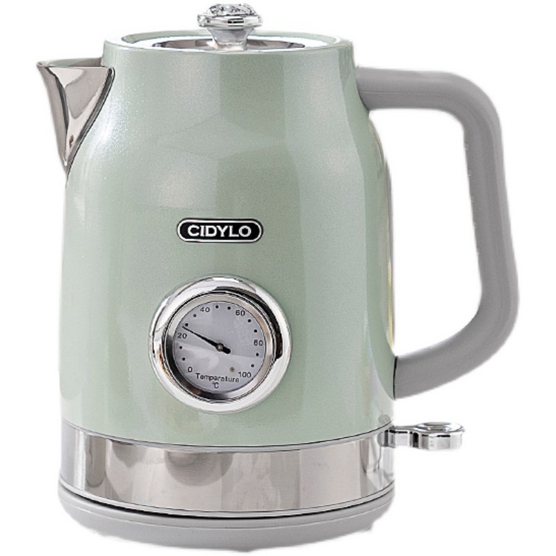 British Cidylo Kettle with Integrated Insulation, Electric Kettle for Home Use, Retro Stainless Steel Automatic Constant Temperature Electric Kettle