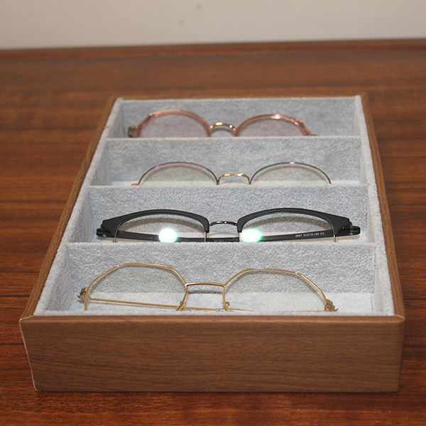 High-end glasses tray creative glasses storage shelf display props fast fashion store display rack multiple flannel trays