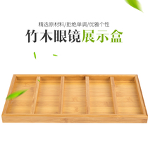 High-end Bamboo Wood Trays Fast Fashion Glasses Props Sunglasses Sunglasses Sunglasses Display Windows Solid Wood Display Containing Boxes