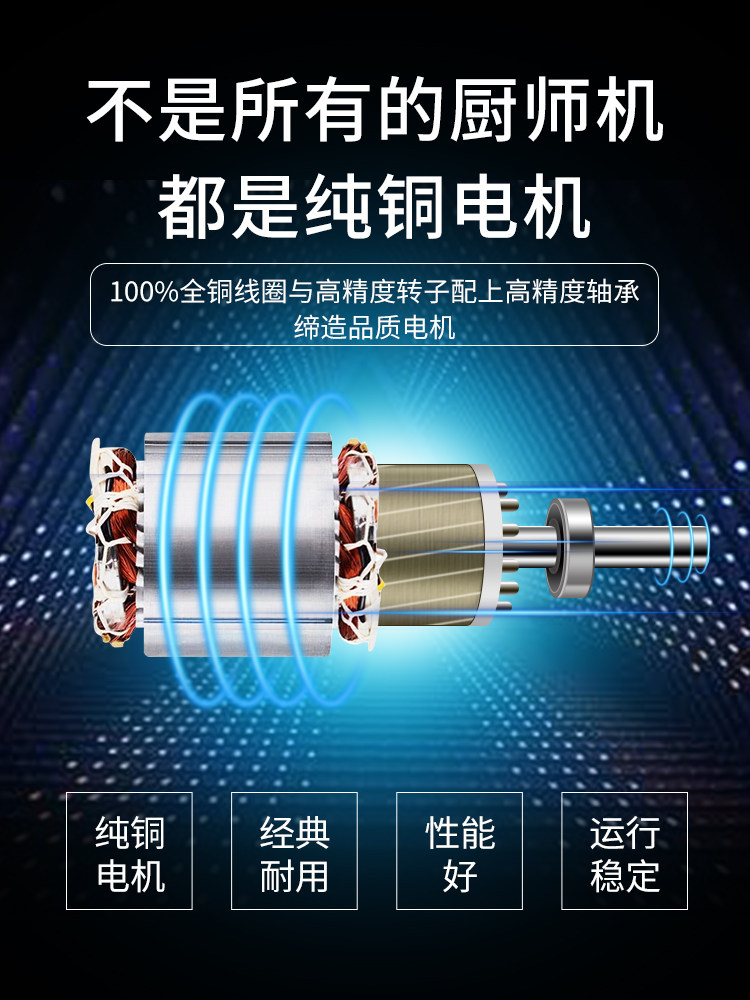 Multifunctional Commercial Mixer, Small Electric Mixer for Flour, Food, Cake, Egg, Meat Filling, Dumpling Filling, and Dough