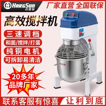 Multifunctional Commercial Mixer, Small Electric Mixer for Flour, Food, Cake, Egg, Meat Filling, Dumpling Filling, and Dough