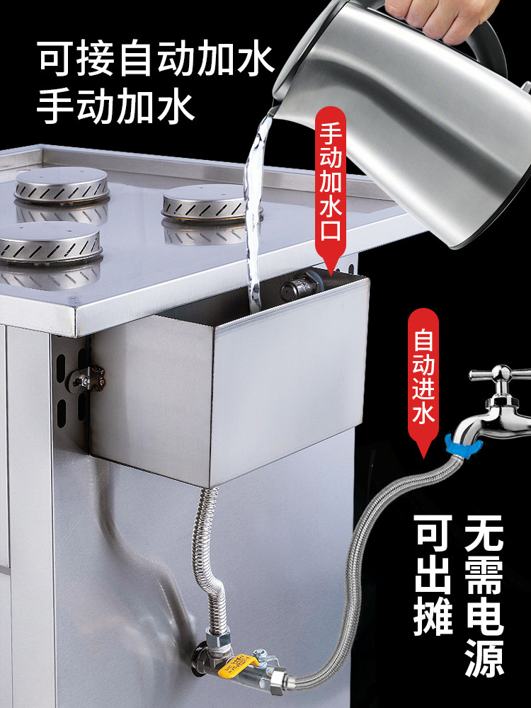 Commercial Gas Steamer for Steamed Buns, New Model for Breakfast Shops, All-In-One Machine, New Steam Oven with Oil-Water Separation