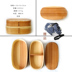 hộp bento giữ nhiệt Hộp cơm trưa bằng gỗ kiểu Nhật đơn giản - Hộp cơm điện sưởi ấm hộp hâm nóng thức ăn Hộp cơm điện sưởi ấm