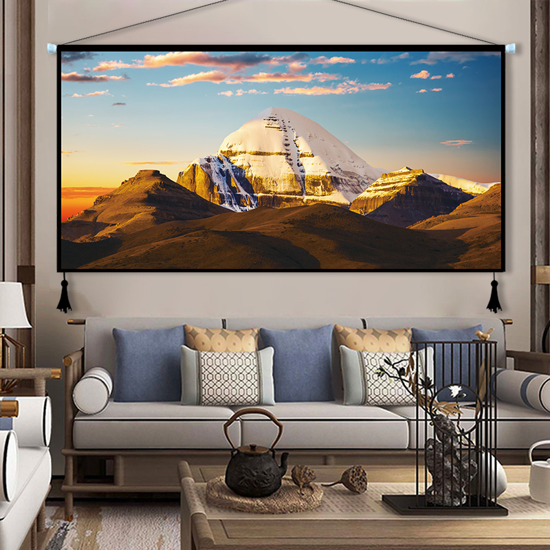 Tibetan-Style Internet-Famous Kailasangkha Fabric Hanging Painting for Living Room, Bedroom, Hotel Background Wall, Tibetan Hanging Cloth Tapestry Decoration Tibetan-Style Internet-Famous Kailasangkha Fabric Hanging Painting for Living Room, Bedroom, Hotel Background Wall, Tibetan Hanging Cloth Tapestry Decoration