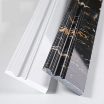  Simple marble floor skirting Artificial stone White black gray living room aisle Ceramic stone tile skirting