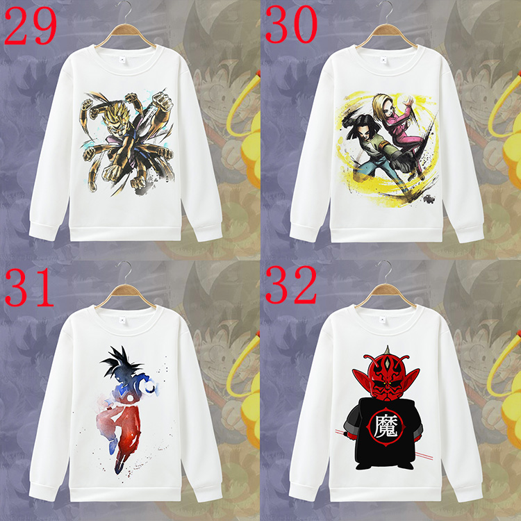 Áo len cổ tròn Dragon Ball Sun Wukong Dragon Ball Super Super Saiyan anime hoạt hình vào mùa xuân và mùa thu quần áo trẻ em ảnh sticker cute