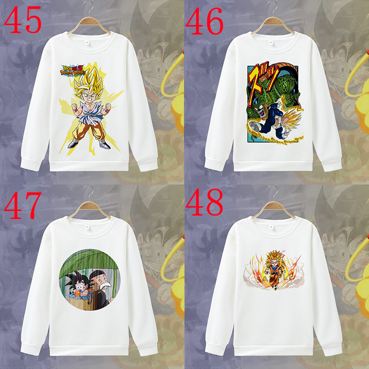 Áo len cổ tròn Dragon Ball Sun Wukong Dragon Ball Super Super Saiyan anime hoạt hình vào mùa xuân và mùa thu quần áo trẻ em ảnh sticker cute