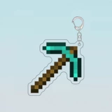 Minecraft, окружающий Minecraft для ключей от бриллиантового меча, нежа нежа нежа Totem Lava Barrel Jack Jack Bid Merminal