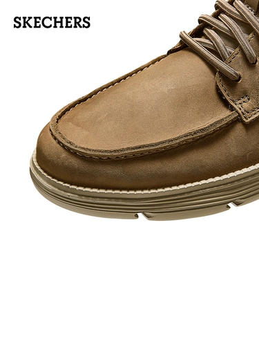 Skechers, демисезонные комфортные низкие повседневные модные туфли для работы и офиса со шнурками, простой и элегантный дизайн