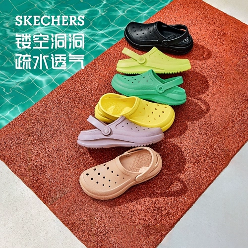 Skechers, комфортные босоножки, пляжная обувь, модные универсальные тапочки, мягкая подошва