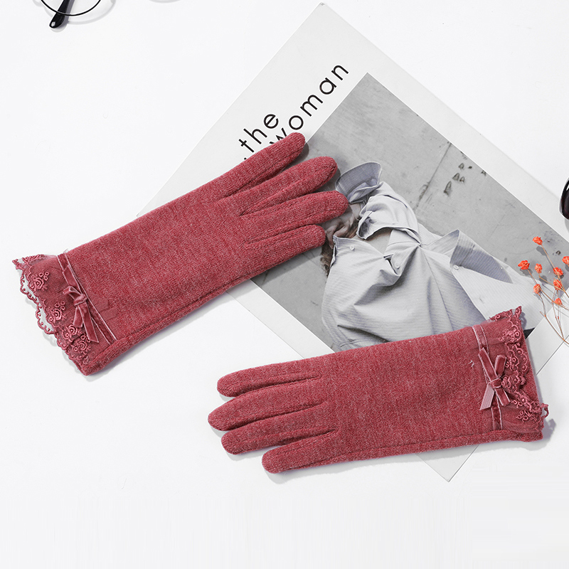 Elderly gloves, women's grandma, middle-aged and elderly mothers, thickened and warm in winter, driving and riding, windproof and cold-proof touch screen