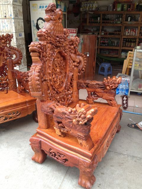 Gỗ hồng mộc Miến Điện Cửu Long Sofa Baoding Kirin nội thất phòng khách cổ điển Việt Nam nội thất gỗ gụ đặc biệt - Bộ đồ nội thất ghế sofa đẹp hiện đại