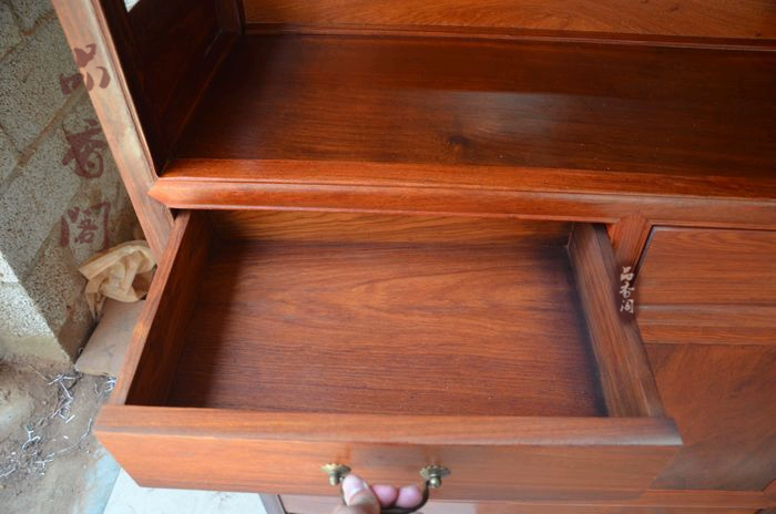 Kệ sách gỗ hồng mộc Miến Điện Mahogany Nội thất gỗ nguyên khối Tủ sách phong cách Ming tủ nhựa quần áo 4 ngăn