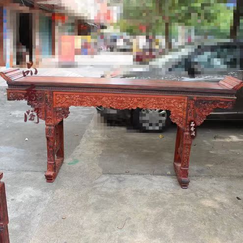 Lào Dahong Shui Shouzhong Zhongtang ba mảnh sáu mảnh đặt 2 m 7 Zhongtang ghế Redwood vòng ghế Taishi đồ nội thất - Bộ đồ nội thất giường gỗ đẹp