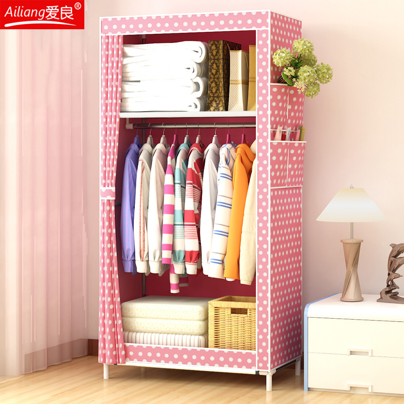 Single Wardrobe Assembly Dormitory Hanging Modern Minimalist