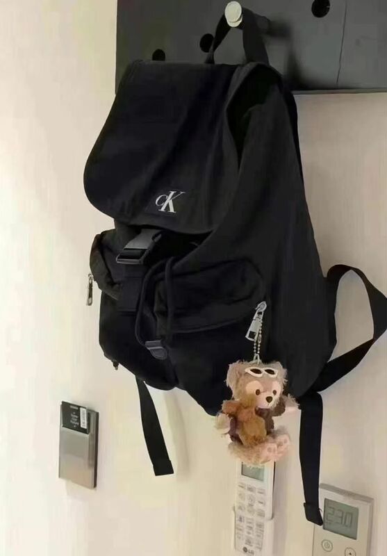 Korean Genuine Ck Black Classic Backpack Calvin Klein Backpack School Bag Ins Hot Item Korean Genuine Ck Black Classic Backpack Calvin Klein Backpack School Bag Ins Hot Item