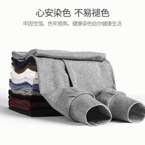 Yili Shuang autumn pants mens cotton medium thick cotton loose spring and autumn bottomed cotton wool pants underwear warm pants