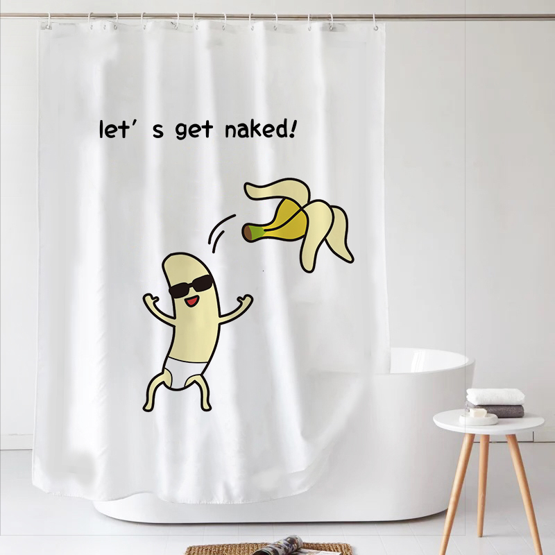 ins Nordic light luxury original shower curtain thickened waterproof mildew creative curtains Bathroom powder room partition door curtain