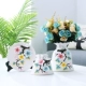 Bình gốm tối giản Bắc Âu ba mảnh theo phong cách châu Âu phòng khách lối vào bàn ăn cắm hoa trang trí quà tặng - Vase / Bồn hoa & Kệ
