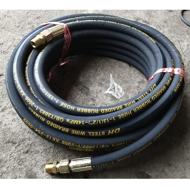 Size wind cannons pipe rubber pipe steel wire pipe high-pressure double layer seamless hose sub-air pump pipe air compressor pipe-Taobao