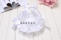 Western-style pure white rhinestone portable flower basket flower flower flower basket petal flower basket photography props