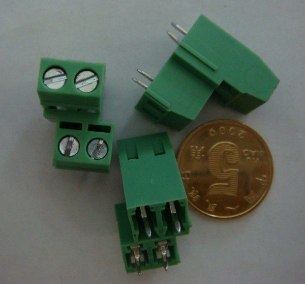 Screw type PCB wiring terminals KF127HL-5 0 5 08mm high and low dislocation green black 127A127B