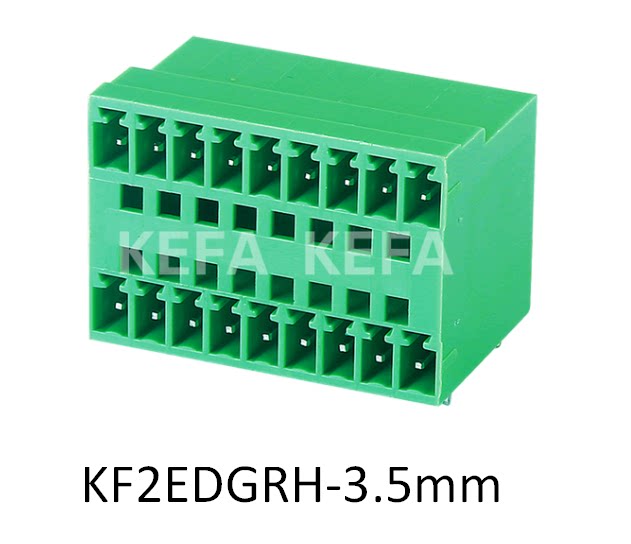 Plug-in-type wiring terminal KF2EDGRH-3 5 with ear 2EDGRHM-3 5mm double row with ear double row bending needle