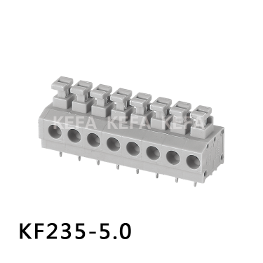 Spring-type terminal KF235-3 81mm 5 0mm screw-free push type