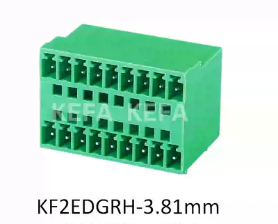 Kefa terminal KF2EDGRH 2EDGRHM-3 81mm double row pin seat with ear plug-in terminal block
