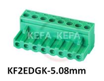 Kefa terminal block KF2EDGK-5 08mm environmental protection copper buckle iron buckle hole seat direct plug-in terminal block
