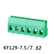 Corfa wiring terminal KF129 KF129R-7 62 7 5mm straight foot bending foot 2P 3P screw type terminals