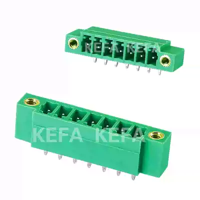 Kefa terminal KF2EDGVM KF2EDGRM-3 5mm with ear straight pin curved pin plug-in terminal