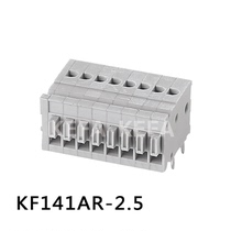 Spring type PCB terminal block KF141AR 141AV-2 5mm screw-free small spacing horizontal plug straight plug Kefa